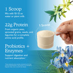 Garden of Life, Protein Powder, Vegan Protein Powder, Bcaa, Probiotics and Digestive Enzymes, Gluten and Lactose Free, Vanilla, 23.3 Ounce