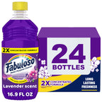 Fabuloso All Purpose Cleaner Refill, Lavender, 405.6 Oz (16.9 Oz, 24 Pack) - Bulk Cleaning Supplies Bundle - Multi-Surface Cleaner, Mopping Solution - Office Supplies (153105)