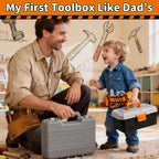KidBloom Kids Tool Set, 50 Pcs Construction Toys, Toys for 3 Year Old Boys