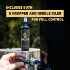 LiquidFix Door, Lock, and Hinge Lubricant | 4 oz Dropper + 0.5 Needle Combo Pack - Door & Sliding Long-Lasting Squeaky Oil for Hinges Glass Doors