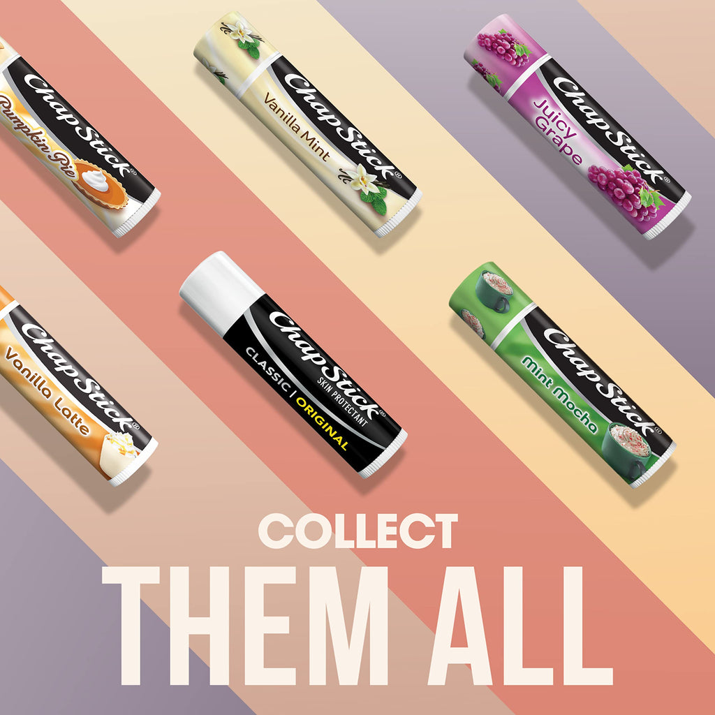 ChapStick Classic Original Lip Balm Tubes, Lip Care - 0.15 Oz (Pack of 12)