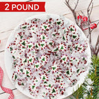 Bulk Christmas Peppermint Nougats 2 lb Pack - Soft Chewy Mint Candy with Green Christmas Tree Center - Individually Wrapped Holiday Candies for Candy Bowls, Parties & Gifts (Approx 110 Pieces)