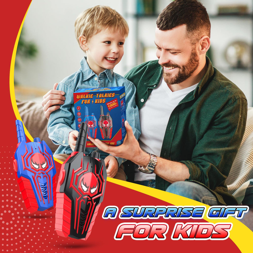 Cool Walkie Talkies for Boys Kids: Gifts Toys for 3 4 5 6 7 8 Year Old Boys Ages 5-7 Kids Walkie Talkies 2 Pack Outdoor Hiking Toy Age 3-8 Year Old Boy Girl Birthday Gifts