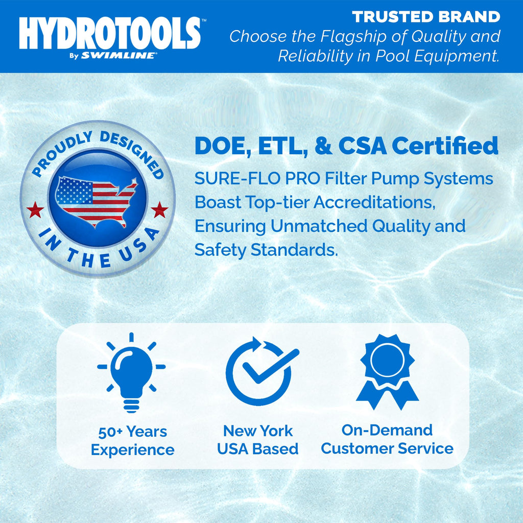 SWIMLINE HydroTools Above-Ground Pool Replacement Filter Element, 100 Sq. Ft. High-Performance Filter for Sure-Flo Cartridge Pump System, Element Only
