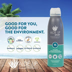 Aloe Up Sport Continuous Spray Sunscreen SPF 15 - Broad Spectrum UVA/UVB Sunscreen Protector for Face and Body - With Aloe Vera Gel - Fast Absorbing Sheer Formula - Reef Safe - Fragrance-Free - 6 Oz