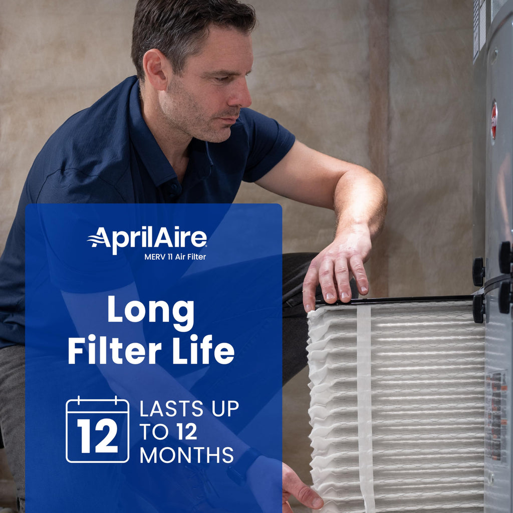 AprilAire 210 Replacement Filter for AprilAire Whole House Air Purifiers - MERV 11, Clean Air & Dust, 20x25x4 Air Filter (Pack of 1)