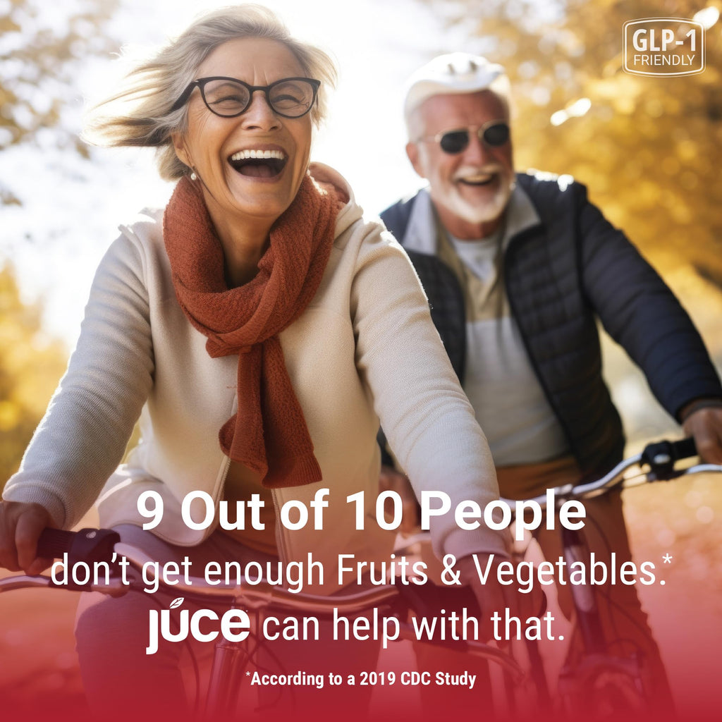 Juce Original Formula - Organic Super Fruit & Veggies Supplement - Gluten/Gelatin Free, Soy Free & Vegan- Reds & Greens Superfood Capsules- 23 Fruits & 23 Vegetables (180 Count)- By Terra Kai Organics