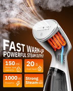 OGHom Portable Travel Handheld Steamer for Clothes, Garment Wrinkle Remover