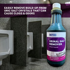 DETCO Urinal Salt Remover Concentrate - Safe on Pipes and Plumbing, Odor Control, Cleans Rust, Scale, and Uratic Salt Build-Up, 1 Quart