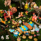 HIYZI 109 Pcs Fairy Garden Accessories Miniature Fairy Figurines Kit