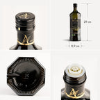 A ATLAS OLIVE OILS Organic Cold Press Extra Virgin Olive Oil with Polyphenol Rich, Newly Harvested Unprocessed from One Single Family Farm Cold Press Ext. Virgin 34 Fl Oz (Pack of 1)