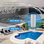 AmiBron C1200 Pool Filter Cartridge, Compatible with Hayward CX1200RE, PA120, C-8412, Ultra-B2, FC-1293, Clearwater II 125, Waterway Pro Clean 125, 817-0125N, 120 sq.ft. 1Pack