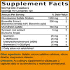 Bronson Glucosamine Chondroitin Turmeric & MSM Advanced Joint & Cartilage Formula, Supports Healthy Joints, Mobility & Cartilage - Non-GMO, 360 Capsules