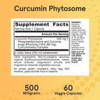 Jarrow Formulas Curcumin Phytosome 500 mg - 60 Veggie Capsules - Formulated with Meriva - Antioxidant Support Supplement - Joint Health & Support - 60 Servings