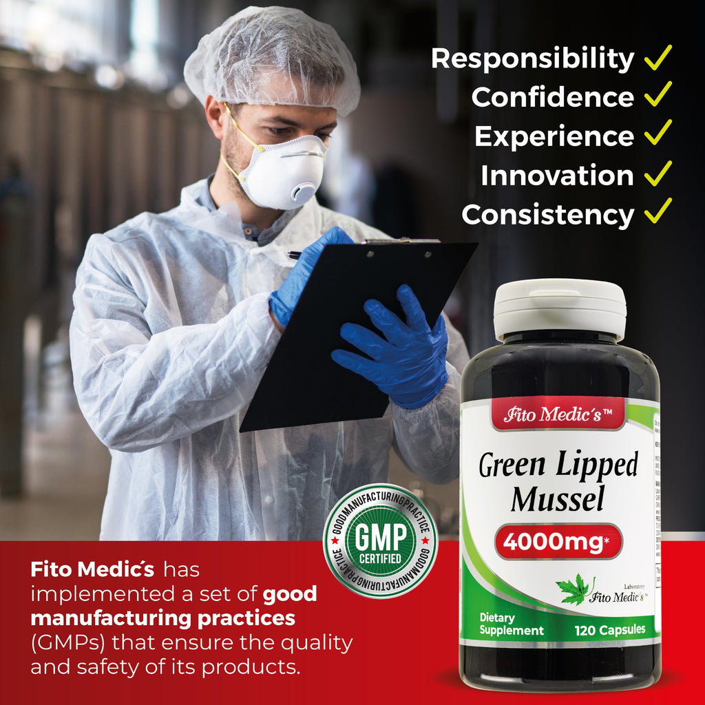FITO MEDIC'S Green Lipped Mussel | Green Lipped Mussel Pills | 120 Capsules | Herbal Supplement