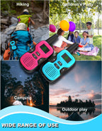 Walkie Talkies for Kids Rechargeable 4 Pack - Outdoor Hiking Camping Toys