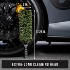 VIKING V+ Wheel Barrel Brush for Deep Wheel Cleaning, 17 Inch Length