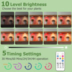 Rechargeable Battery Grow Light, Full Spectrum Indoor Cordless Plant Light