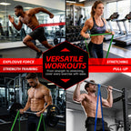 Pull Up Bands, Resistance Bands Set, Exercise Workout Bands for Men & Women, Ideal for Body Stretching, Physical Therapy and Muscle Training - Colorful