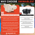 Swimables Complete Wet End Replacement Compatible with Pentair Pool Pump 357149 | Works on All Whisperflo's 0.5 HP - 2 HP | Includes Pump Housing, Hardware Kit, Seal Plate and More | Made in USA