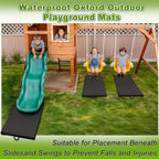 JZHLLA 2 PCS Outdoor Playground Mat 1.96 Inch Thick Foam Playground Protection Mats with Waterproof Oxford Cover for Swingsets and Slides, Increase the Buffer 40" L X 24" W