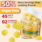 DREAVIO 90 Count Magnesium Glycinate Gummies w/Ashwagandha Supplement - Sugar Free Zinc Magnesium Glycinate Supplement Ashwagandha Gummies for Adults Pineapple Flavor
