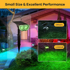 Linkind Halloween Solar Spotlights Outdoor Waterproof Multicolor 6 Pack