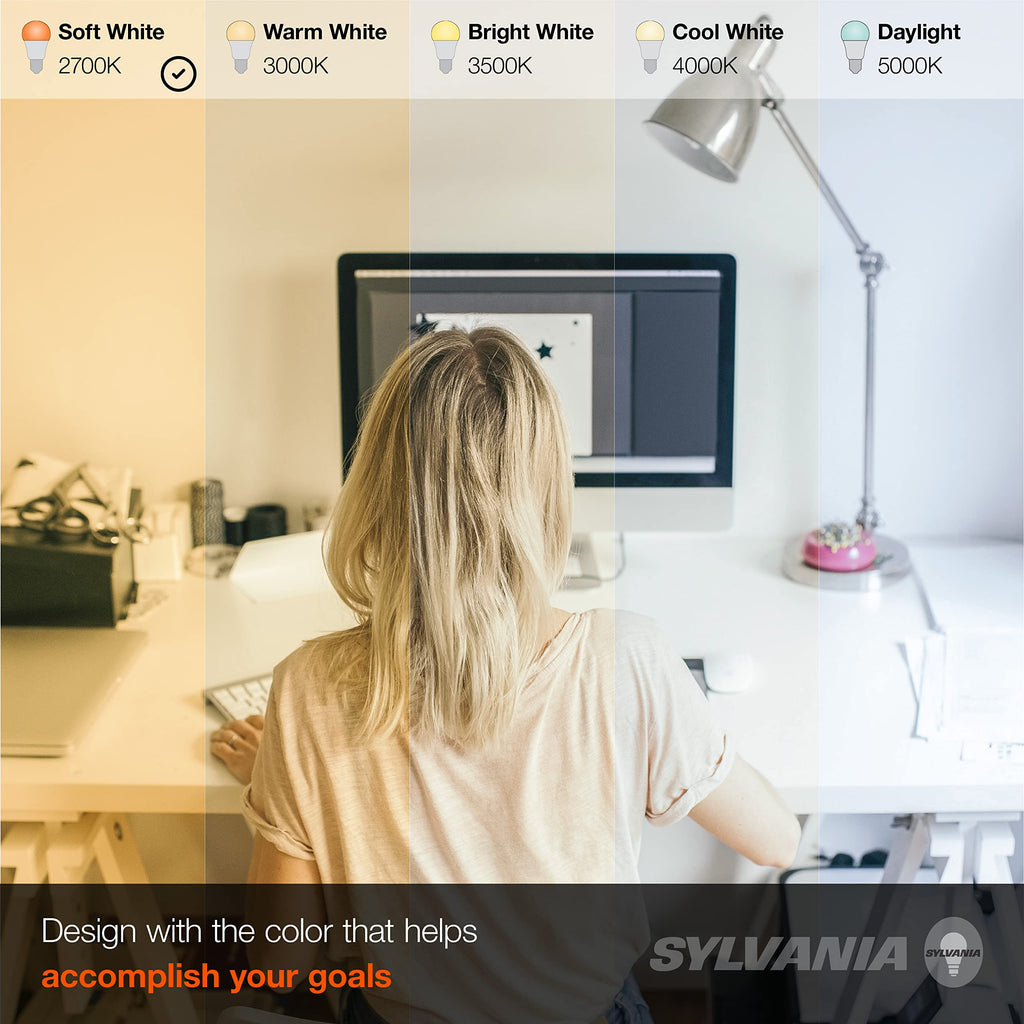 Sylvania LED Flood BR30 Light Bulb, 65W = 9W, 10 Year, 650 Lumens, Dimmable, 2700K, Soft White - 12 Pack (41262)