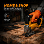 TitanFlex Heavy Duty Industrial Orange Nitrile Gloves, 8-mil, Gloves Disposable Latex Free with Raised Diamond Texture Grip, Powder Free, Rubber Glove, Mechanic Gloves,100-ct Box (XL)