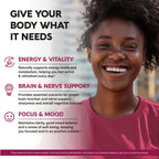 Vitamin B Complex for Men & Women - Made in USA - B-Complex: B1, B2, B3, B5, B6, B7, B8, B9, B12 with Vitamin C, Choline, Inositol - Energy, Brain & Heart Support Supplement, 120 Vegan Capsules