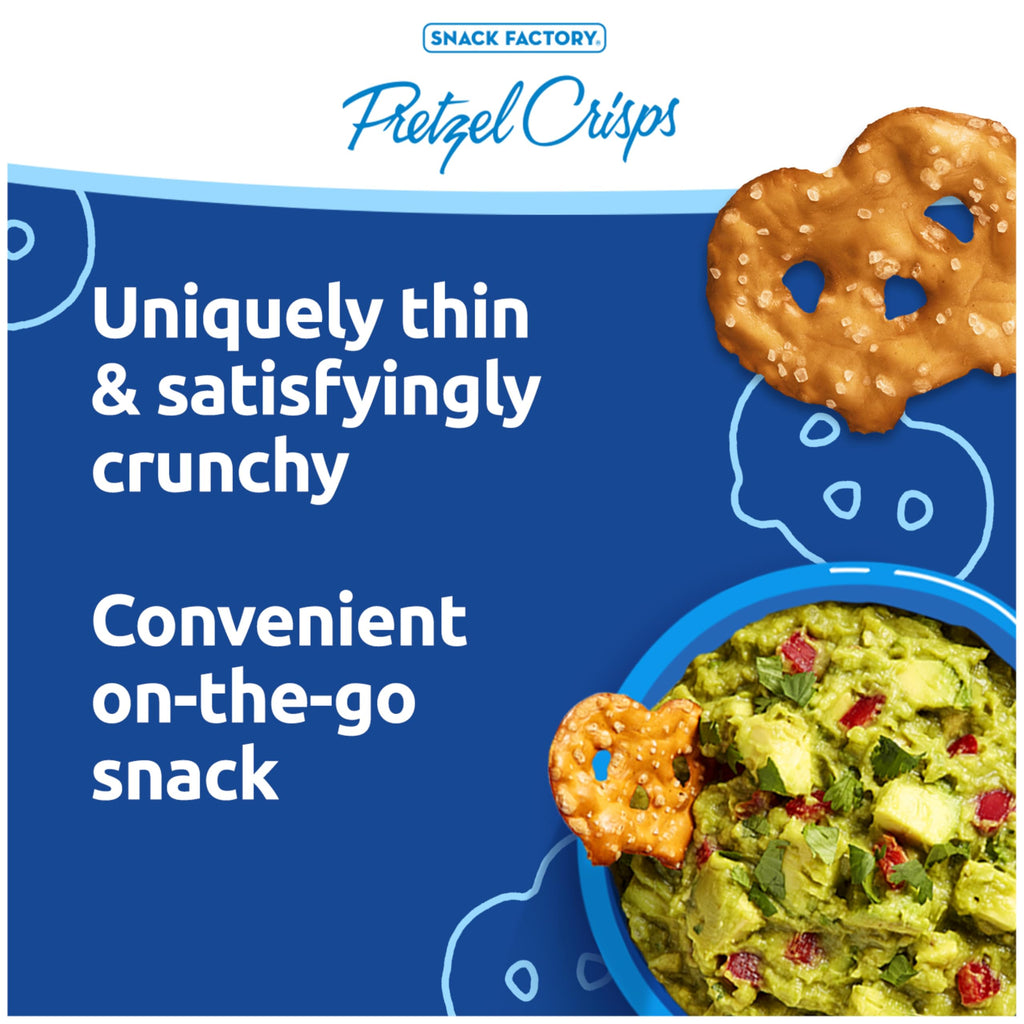Snack Factory Pretzel Crisps Variety Pack, Individual 1.5 Ounce (Pack of 24)