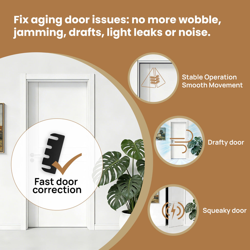 36pcs Door Hinge Shims 4 inch,Black Hinge Spacers,Thickness Adjustable Spacer for Doors, Adjusting The Spacing to Align,Can Be Trimmed (36, L4in/T0.05in)