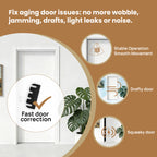 36pcs Door Hinge Shims 4 inch,Black Hinge Spacers,Thickness Adjustable Spacer for Doors, Adjusting The Spacing to Align,Can Be Trimmed (36, L4in/T0.05in)