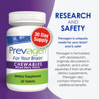 Prevagen Regular Strength Mixed Berry Chewables - 30 Tablets (1 Month Supply) | Formulated for Your Brain | 10mg of Apoaequorin Plus Vitamin D3