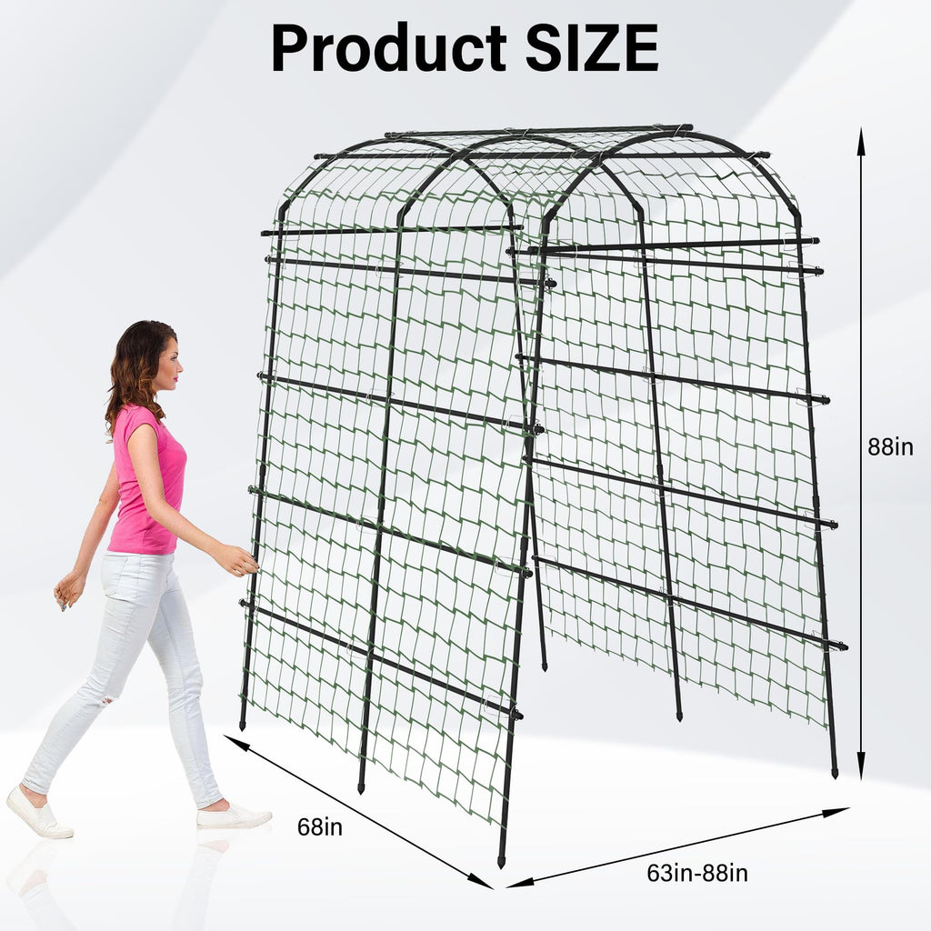 Toriexon Garden Arch Trellis for Climbing Plants