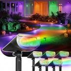 Linkind Halloween Solar Spotlights Outdoor Waterproof Multicolor 6 Pack