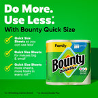 Bounty Quick Size Paper Towels, White, 8 Family Rolls