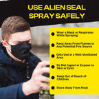 Alien Tape Liquid Sealant Spray 2 Pack, Waterproof Liquid Rubber Spray Prevents Patches and Seals Leaks, Protects Surfaces, Works on Most Materials, Long Lasting, Dries Black