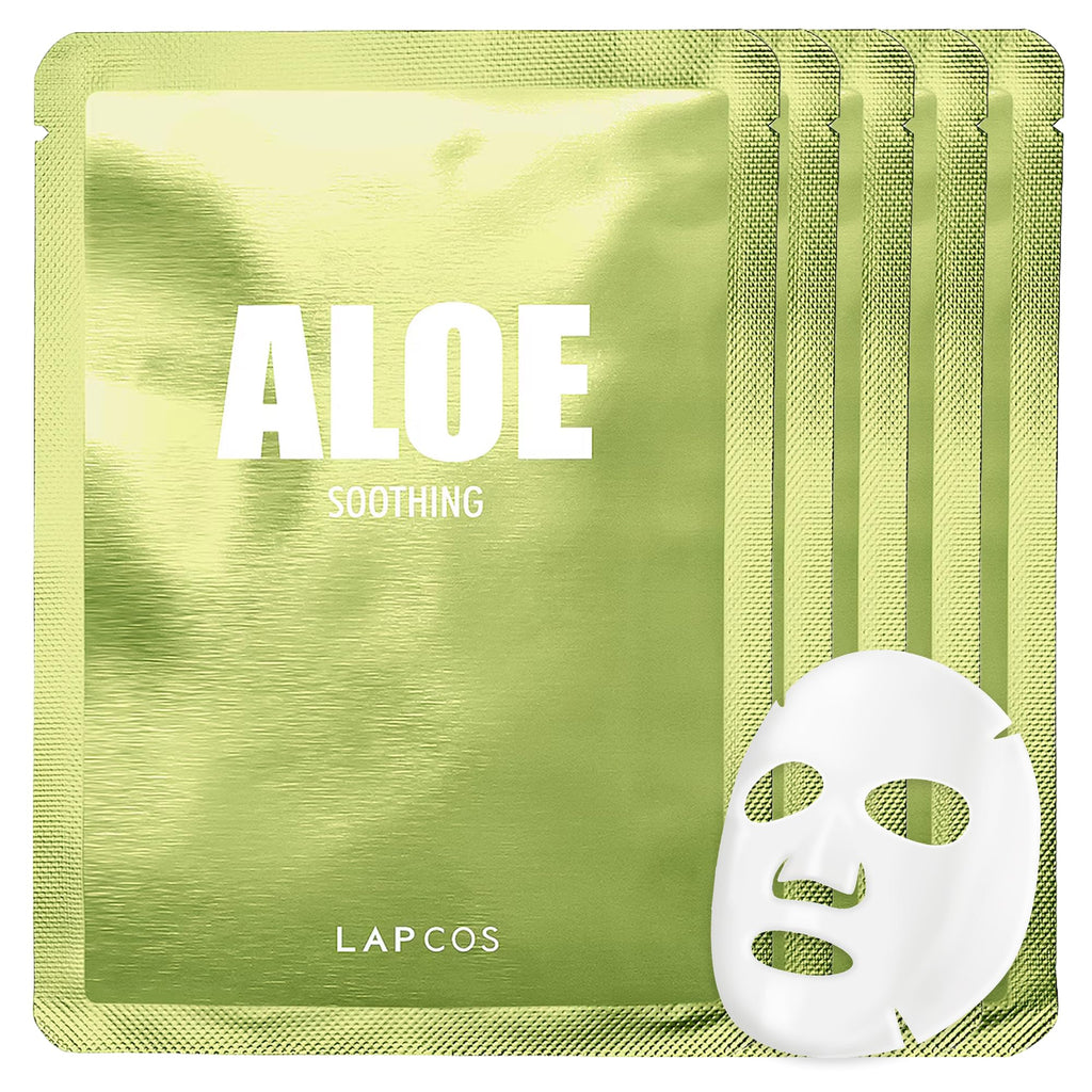 LAPCOS Red Wine Sheet Mask, Daily Face Mask to Restore and Soften Skin, Korean Beauty Favorite, 5-Pack