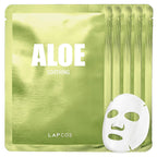 LAPCOS Red Wine Sheet Mask, Daily Face Mask to Restore and Soften Skin, Korean Beauty Favorite, 5-Pack