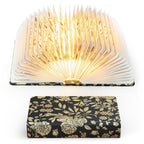 ZBOLE Book Lover Gift, Folding Book Lamp Decor, Portable Print Book Light