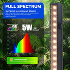 Barrina Grow Lights for Indoor Plant, T5 1FT Full Spectrum, Yellow, 4 Packs