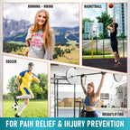 PhysFlex 2 Pack Patella Knee Brace - Knee Support and Pain Relief, Running, Hiking, Basketball, Jumpers Knee, Tendonitis, Adjustable Strap Patellar Tendon Stabilizer (Pink)