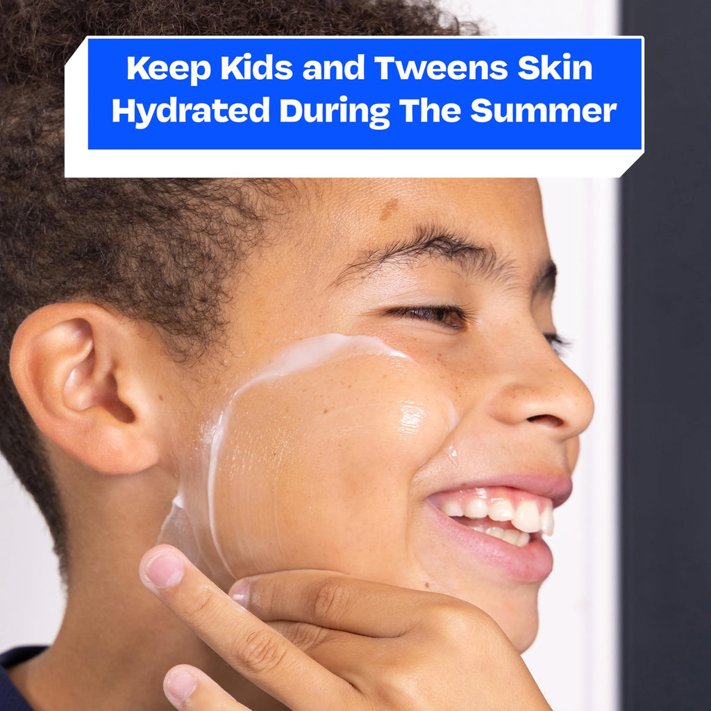 JB SKRUB The Face Lotion - Hydrating Skin Care for Kids and Teens, Acne Face Moisturizer, Fast-Absorbing & Oil-Control, Blue Light Protection, Vegan & Cruelty-Free, 1.7 oz