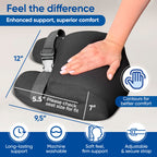 Extra Firm Office Chair Headrest Attachment, Ergonomic Head Rest for Office Chair Neck Pillow with Neck Support