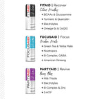 FITAID Post Workout Recovery Drink, Strawberry Lemonade, BCAAs, Glucosamine, Electrolytes, All In One Can, Paleo, Vegan & Gluten-Free, 40 Calories, 12 Fl Oz (Pack of 24)