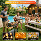 LETIANPAI 8 Pack String Light Poles,10 FT Metal Poles with Fork for Outdoor String Lights,Outdoor Light Poles with Fork,Poles/Post/Stand for Outside