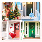 CAMDUCK 8 Set Holiday Porch Goose Outfits Clothes for 23 Inch Lawn Goose, All Season Decorative Goose Costume, Outdoor Porch Yard Garden Patio Geese Clothes Decoration