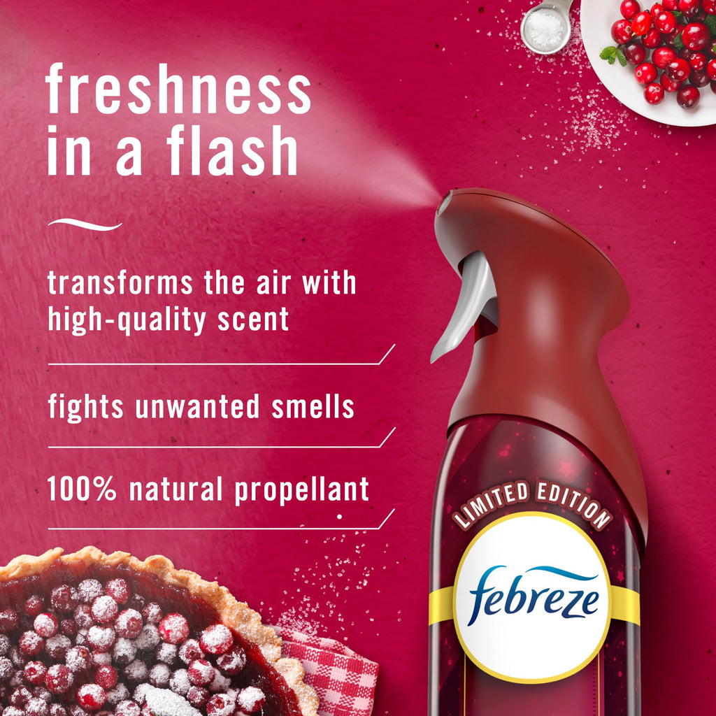 Febreze Air Refreshener Spray Blossom and Breeze Scent, Eliminates Tough and Lingering Odors, 10.1 Ounce (Pack of 3)