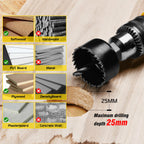 KATA Hole Saw Kit, 24PCS Hole Saw Set with 3/4"-6"(19-152mm) Multi-Size Saw Blades, Precision Hole Saw Drill Bit Kit with Mandrels & Solid Storage Case Cutting for Drywall, Soft Wood, PVC, Plastic